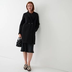J. Crew petite Daphne topcoat in Italian Boiled Wool